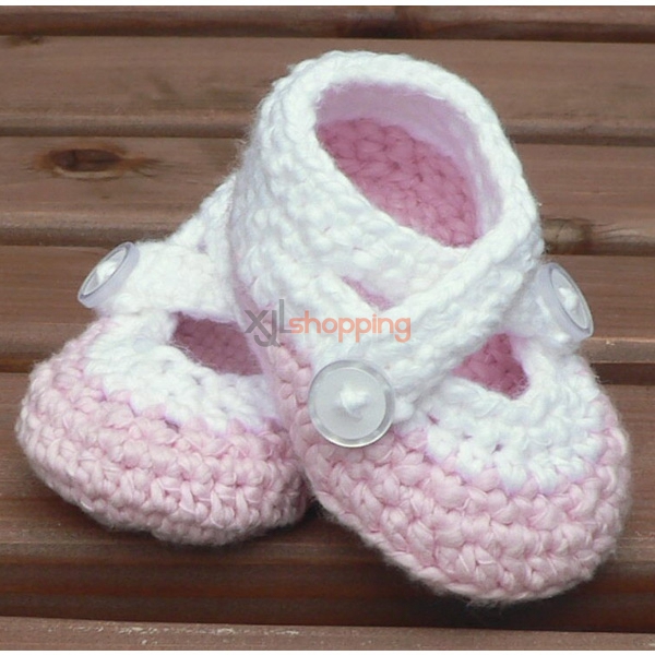 New style Hand-knitted baby shoes、Newborn soft-soled shoes